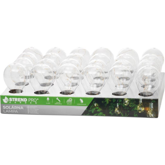 Лампа Strend Pro, на  солнечной батарее, светодиодная, 7,5x15 см