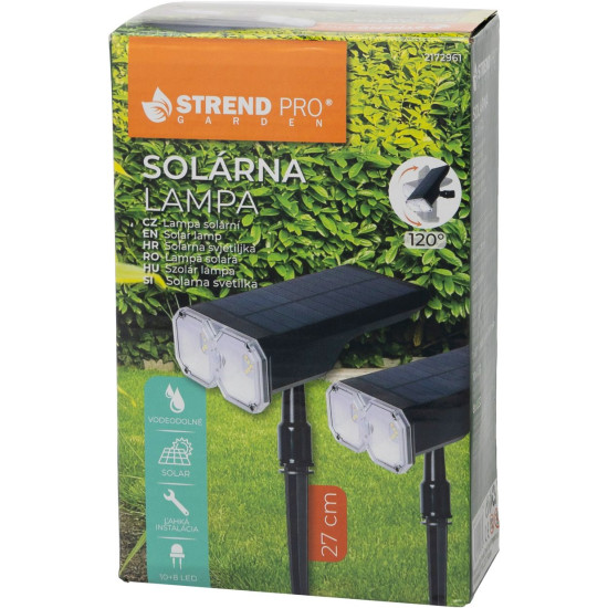 Strend Pro на солнечной батарее светодиодный настенный/наземный светильник 16x10x27 см