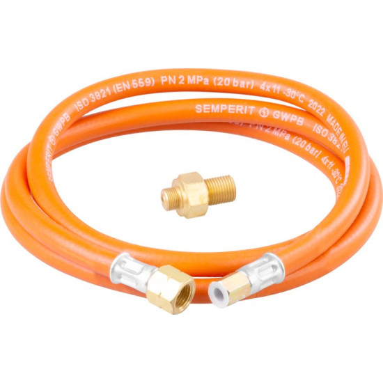 Meva connection set, hose, for Olymp heater and Dual Compact cooker, for 2 kg PB bottle