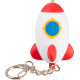 Strend Pro Брелок-лампа, брелок, подвеска со звуком, ракета/НЛО/космонавт/космический корабль, светодиод 5 лм, Sellbox 24 шт.