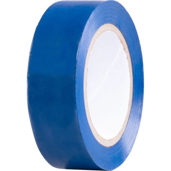 Tape Strend Pro, 19 mm, L-10 m, max. 80°C, 600V, blue, insulating, adhesive, PVC, pack of 10 pcs.
