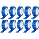 Tape Strend Pro, 19 mm, L-10 m, max. 80°C, 600V, blue, insulating, adhesive, PVC, pack of 10 pcs.