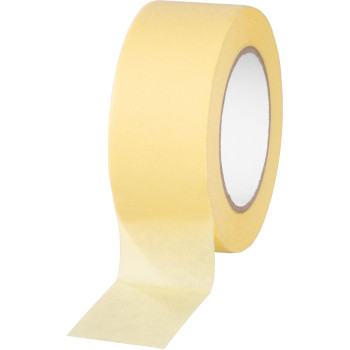 Tape Strend Pro, 50 mm, L-50 m, 80°C, painter's, masking, adhesive, yellow
