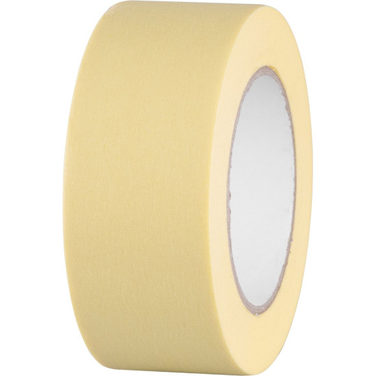 Tape Strend Pro, 50 mm, L-50 m, 80°C, painter's, masking, adhesive, yellow