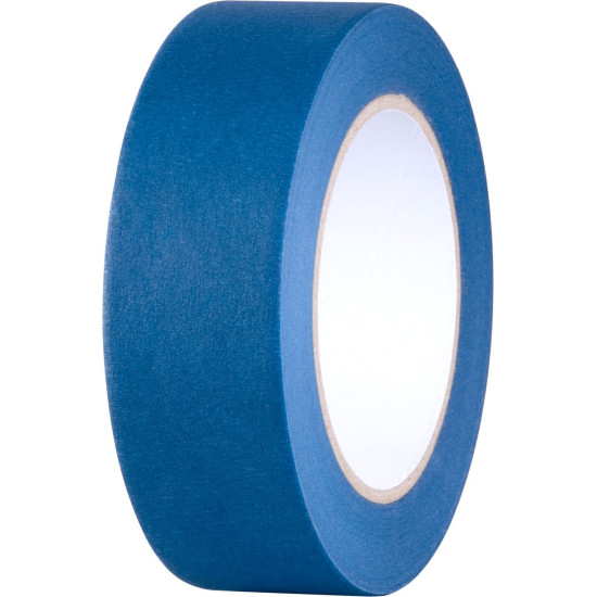 Strend Pro tape, 38 mm, L-50 m, masking, blue, UV stable, exterior, adhesive