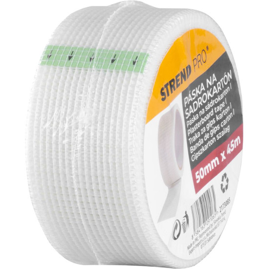 Strend Pro tape, 50 mm, L-45 m, for drywall