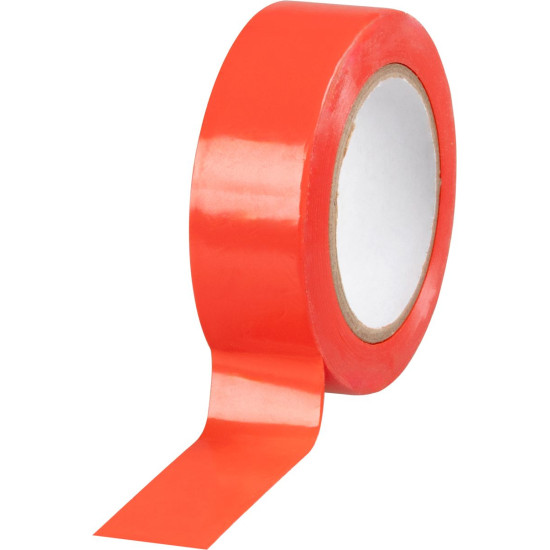 Strend Pro lente, 19 mm, L-10 m, maks. 80°C, 600V, sarkana, izolējoša, līmējoša, PVC, iepakojums. 10 gab