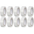 Strend Pro lente, 19 mm, L-10 m, maks. 80°C, 600V, balta, izolējoša, līmējoša, PVC, iepakojums. 10 gab