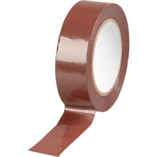 Strend Pro lente, 19 mm, L-10 m, maks. 80°C, 600V, brūna, izolējoša, līmējoša, PVC, iepakojums. 10 gab Strend Pro lente, 19 mm, L-10 m, maks. 80°C, 600V, brūna, izolējoša, līmējoša, PVC, iepakojums. 10 gab