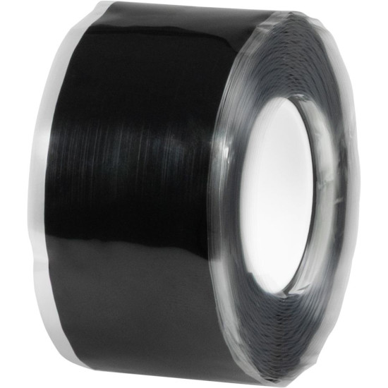 Strend Pro lente, 25 mm, L-3 m, melna, remonts, silikons, vulkanizējoša, daudzfunkcionāla Strend Pro lente, 25 mm, L-3 m, melna, remonts, silikons, vulkanizējoša, daudzfunkcionāla