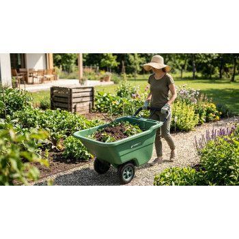 Dārza ratiņi Handy, 780x560x400 mm, plastmasa, maks. 50 kg, 90 L Dārza ratiņi Handy, 780x560x400 mm, plastmasa, maks. 50 kg, 90 L