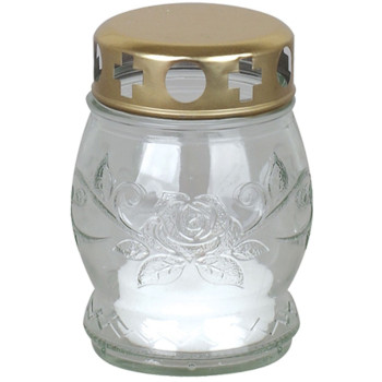 Grave lantern Grave, clear glass, 6-8 h, 25 g, height 10 cm, for grave Grave lantern Grave, clear glass, 6-8 h, 25 g, height 10 cm, for grave