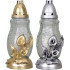 Grave lantern, with calla lilies, gold/silver color mix, 40 h, 110 g, height 28 cm, for the grave