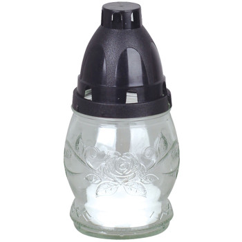 Grave lantern Grave, clear glass, 6-8 h, 25 g, height 13 cm, for the grave, packaging 10 pcs Grave lantern Grave, clear glass, 6-8 h, 25 g, height 13 cm, for the grave, packaging 10 pcs