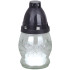 Grave lantern Grave, clear glass, 6-8 h, 25 g, height 13 cm, for the grave, packaging 10 pcs