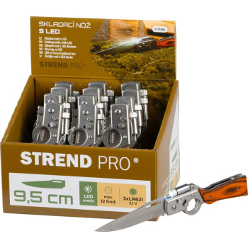 Nazis Strend Pro XL121901, 210 mm, salokāms ar LED gaismu, Sellbox 12 gab