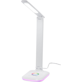 Настольная лампа Strend Pro, сенсорное управление, регулировка яркости, RGB, подсветка основания, 4 Вт, белый цвет