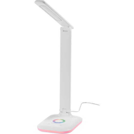Настольная лампа Strend Pro, сенсорное управление, регулировка яркости, RGB, подсветка основания, 4 Вт, белый цвет