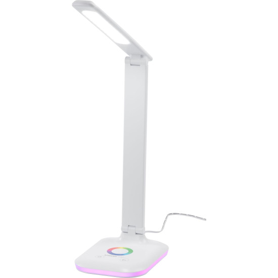 Настольная лампа Strend Pro, сенсорное управление, регулировка яркости, RGB, подсветка основания, 4 Вт, белый цвет