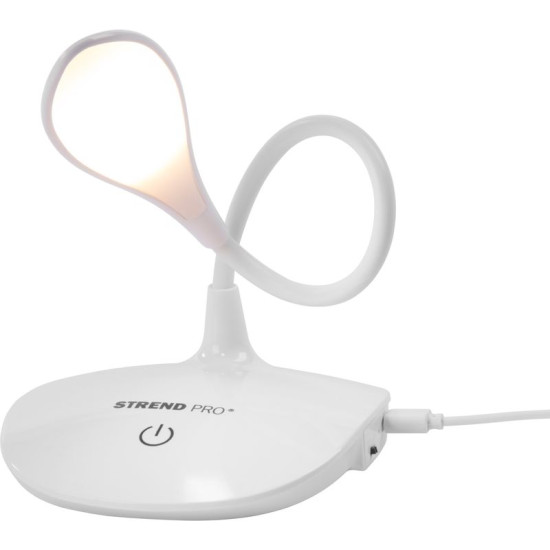Настольная лампа Strend Pro, LED, регулируемая яркость света, USB, 2 Вт, белая