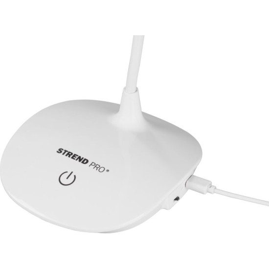 Настольная лампа Strend Pro, LED, регулируемая яркость света, USB, 2 Вт, белая