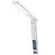 Настольная лампа Strend Pro, светодиодная, беспроводная зарядка, выбор интенсивности света, с дисплеем, часы, будильник, термометр, 4 Вт, белая Настольная лампа Strend Pro, светодиодная, беспроводная зарядка, выбор интенсивности света, с дисплеем, часы, будильник, термометр, 4 Вт, белая