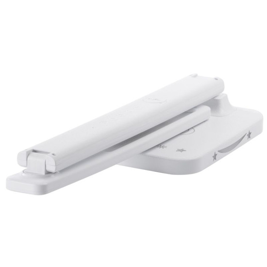 Настольная лампа Strend Pro, светодиодная, беспроводная зарядка, выбор интенсивности света, с дисплеем, часы, будильник, термометр, 4 Вт, белая Настольная лампа Strend Pro, светодиодная, беспроводная зарядка, выбор интенсивности света, с дисплеем, часы, будильник, термометр, 4 Вт, белая