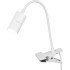 Настольная лампа Strend Pro, с зажимом, алюминий, белый, USB, 41 см