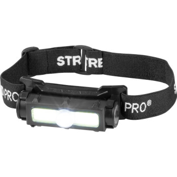 Strend Pro uz pieres stiprināms lukturis H3173, XPE+COB, 1200 mAh, USB uzlāde