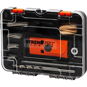 Набор Strend Pro Premium, для сверления отверстий под угловые соединения на шкантах,  55 шт.