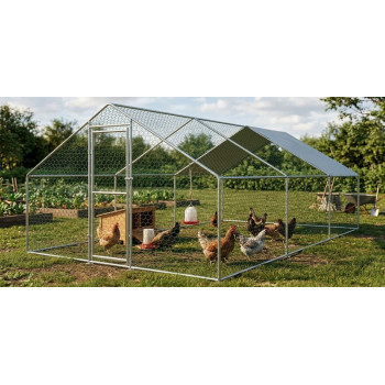 Курятник Strend Pro, для птицы, вольер, клетка, с крышей, 3x6x2 м