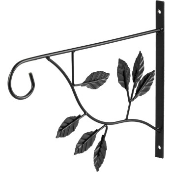 Puķu podu turētājs, piekarināms, melns, metāls, 30,5x25 cm Puķu podu turētājs, piekarināms, melns, metāls, 30,5x25 cm