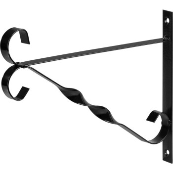 Puķu podu turētājs, piekarināms, melns, metāls, 25x30 cm Puķu podu turētājs, piekarināms, melns, metāls, 25x30 cm