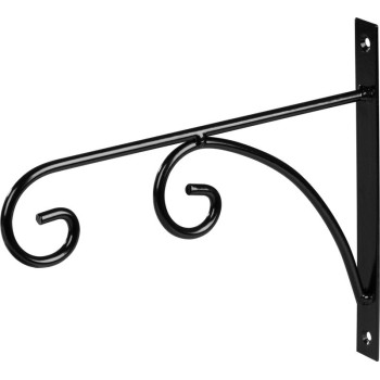 Puķu podu turētājs, piekarināms, melns, metāls, 25x30 cm Puķu podu turētājs, piekarināms, melns, metāls, 25x30 cm