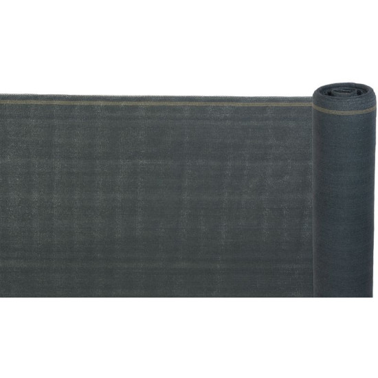 Ēnojuma audums POPULAR.NET 1.2x25 m, HDPE, UV, 150 g/m2, 90% antracīts
