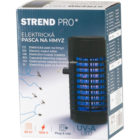 Trap Strend Pro Laurel, insect and mosquito trap, electric, plug-in, 4x UV and LED lamp Trap Strend Pro Laurel, insect and mosquito trap, electric, plug-in, 4x UV and LED lamp