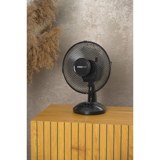 Вентилятор Strend Pro, настольный, черный, 34 см, 25 Вт