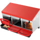 Nesting Box Strend Pro, for poultry, 3-compartment, metal, 79.6x47.5x52.5 cm, for 3 hens