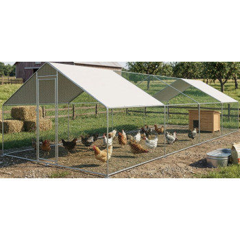 Chicken coop Strend Pro, for poultry, aviary, cage, with roof, 3x8x2 m