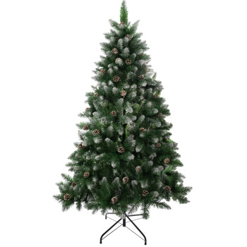 MagicHome Christmas Albero Рождественская елка, Елка, Снежные концы, с шишками, 150 см