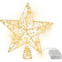 MagicHome Ziemassvētku zvaigzne, plastmasa, taimeris, 10xLED silti balts, 25 cm, 2xAA