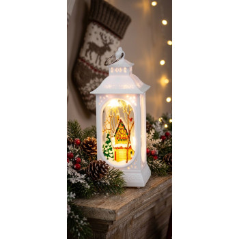 MagicHome Christmas lantern, plastic, 5xLED warm white, 4.8x4.8x12.8 cm, 3xLR44 MagicHome Christmas lantern, plastic, 5xLED warm white, 4.8x4.8x12.8 cm, 3xLR44