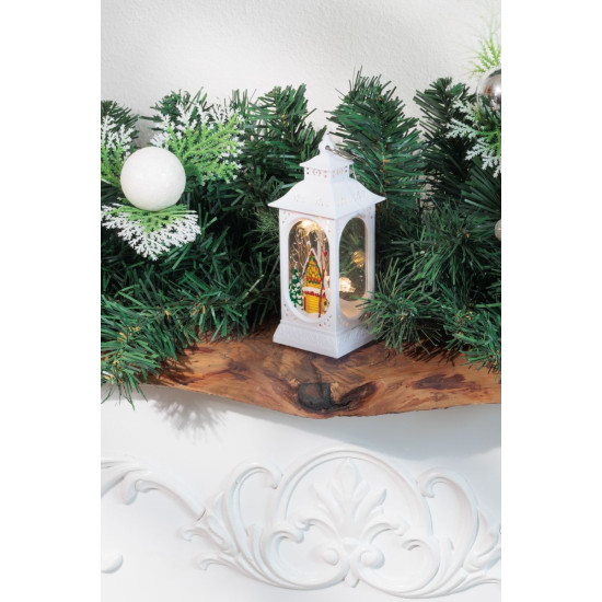 MagicHome Christmas lantern, plastic, 5xLED warm white, 4.8x4.8x12.8 cm, 3xLR44 MagicHome Christmas lantern, plastic, 5xLED warm white, 4.8x4.8x12.8 cm, 3xLR44
