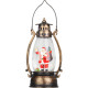 MagicHome Ziemassvētku laterna, Ziemassvētku vecītis, plastmasa, 1xLED silti balta, 8x6.5x14 cm, 3xLR44