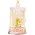 MagicHome Christmas Lantern, Santa Claus with Tree, Plastic, 1xLED Warm White, 8x4x15 cm, 2xAAA