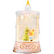 MagicHome Christmas Lantern, Santa Claus with Tree, Plastic, 1xLED Warm White, 8x4x15 cm, 2xAAA