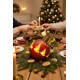 MagicHome Christmas Ball, Glass, Red, 10xLED Warm White, 12x12x18 cm, 2xAA MagicHome Christmas Ball, Glass, Red, 10xLED Warm White, 12x12x18 cm, 2xAA