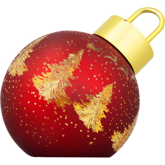 MagicHome Christmas Ball, Glass, Red, 10xLED Warm White, 12x12x18 cm, 2xAA MagicHome Christmas Ball, Glass, Red, 10xLED Warm White, 12x12x18 cm, 2xAA