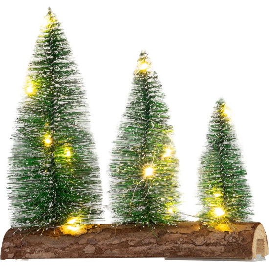 MagicHome Ziemassvētku rotājumi, Ziemassvētku eglītes, Plastmasa, 12xLED silti balti, 20x5x20cm, 2xAAA MagicHome Ziemassvētku rotājumi, Ziemassvētku eglītes, Plastmasa, 12xLED silti balti, 20x5x20cm, 2xAAA