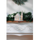 MagicHome Christmas decoration, church, wood, 6xLED warm white, 15x17x18.5 cm, 2xAAA MagicHome Christmas decoration, church, wood, 6xLED warm white, 15x17x18.5 cm, 2xAAA